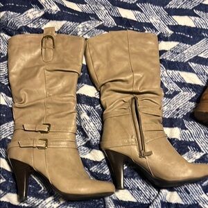 Women's Tan High Heel Boots